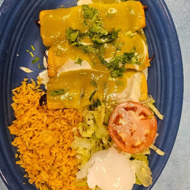 Chicken Flautas.