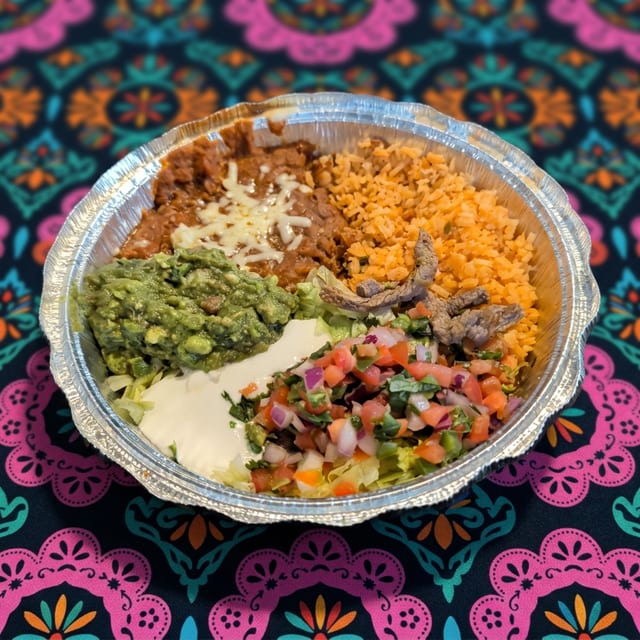 Chicken, Steak, or Pork Fajitas.